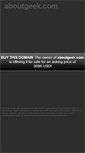 Mobile Screenshot of aboutgeek.com